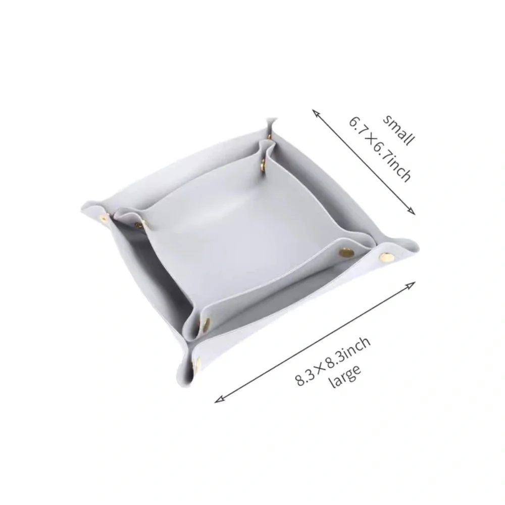 Snap Travel Valet Tray, Catchall, Vegan Leather